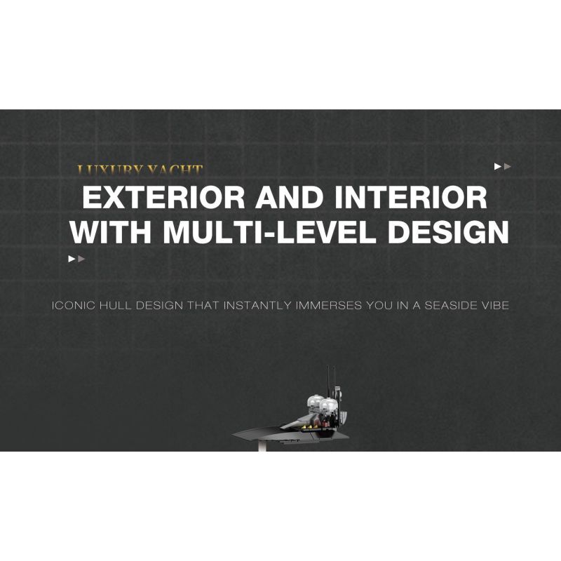 REOBRIX 66103 DU THUYỀN SANG TRỌNG bộ đồ chơi xếp lắp ráp ghép mô hình Creator LUXURY YACHT Sáng Tạo 4421 khối