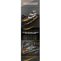 REOBRIX 66103 DU THUYỀN SANG TRỌNG bộ đồ chơi xếp lắp ráp ghép mô hình Creator LUXURY YACHT Sáng Tạo 4421 khối