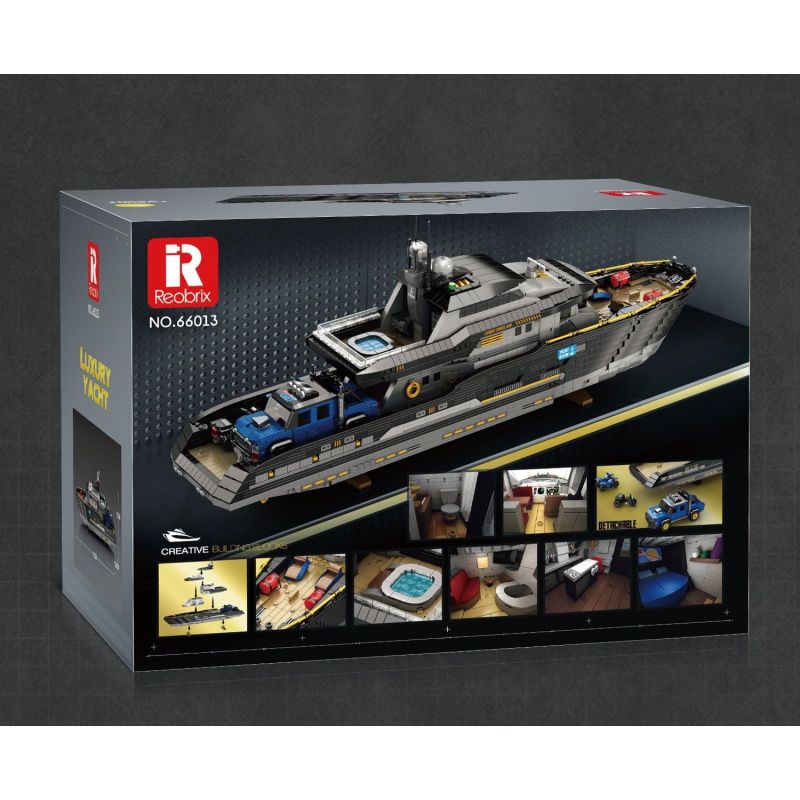 REOBRIX 66103 DU THUYỀN SANG TRỌNG bộ đồ chơi xếp lắp ráp ghép mô hình Creator LUXURY YACHT Sáng Tạo 4421 khối