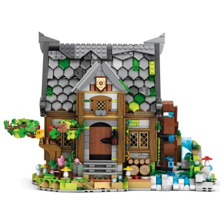 REOBRIX 66045 NHÀ MÁY BÁNH XE THỜI TRUNG CỔ bộ đồ chơi xếp lắp ráp ghép mô hình Medieval Castle EUROPEN CENTURY MILL HOUSE Chiến Tranh Trung Cổ 1873 khối