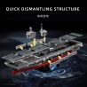 12GO 98013 LOẠI 076 TÀU TẤN CÔNG ĐỔ BỘ 1 300 tỷ lệ 1:300 bộ đồ chơi xếp lắp ráp ghép mô hình Military Army TYPE 076 AMPHIBIOUS ASSAULT SHIP Quân Sự Bộ Đội 4526 khối
