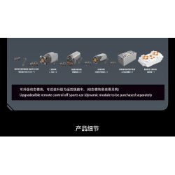 EIKEE Y18082 18082 BMW HYBRID V8 LE MANS RACING 1 tỷ lệ 1:8 bộ đồ chơi xếp lắp ráp ghép mô hình Technic Kỹ Thuật Công Nghệ Cao Mô Hình Phương Tiện 3507 khối