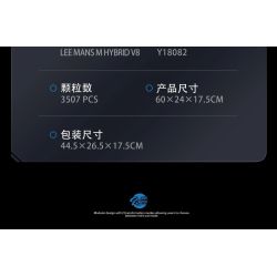 EIKEE Y18082 18082 BMW HYBRID V8 LE MANS RACING 1 tỷ lệ 1:8 bộ đồ chơi xếp lắp ráp ghép mô hình Technic Kỹ Thuật Công Nghệ Cao Mô Hình Phương Tiện 3507 khối