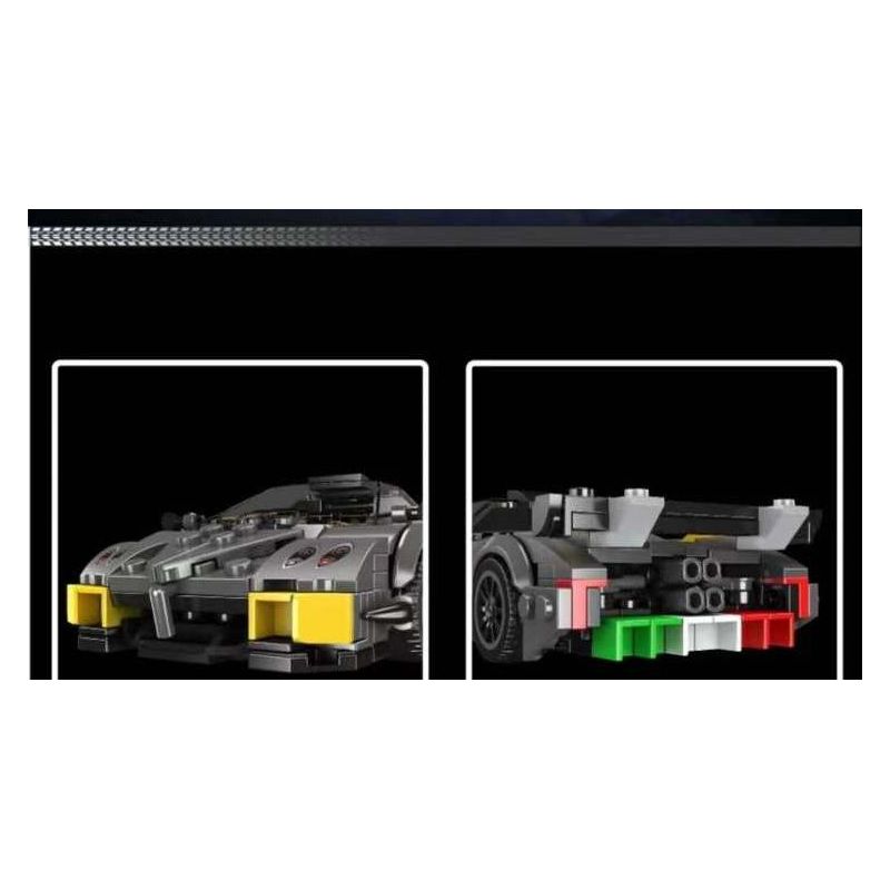 MouldKing 27092 Mould King 27092 PAGANI HUAYRA bộ đồ chơi xếp lắp ráp ghép mô hình Speed Champions Racing Cars Đua Xe Công Thức 390 khối