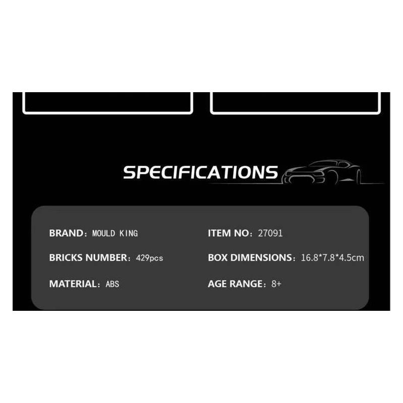 MouldKing 27091 Mould King 27091 PAGANI HUAYRA IMOLA bộ đồ chơi xếp lắp ráp ghép mô hình Speed Champions Racing Cars Đua Xe Công Thức 429 khối