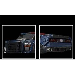 MouldKing 27090 Mould King 27090 FORD MUSTANG SHELBY GT500 XE CẢNH SÁT bộ đồ chơi xếp lắp ráp ghép mô hình Speed Champions Racing Cars SHELBY GT500 POLICE CAR Đua Xe Công Thức 489 khối