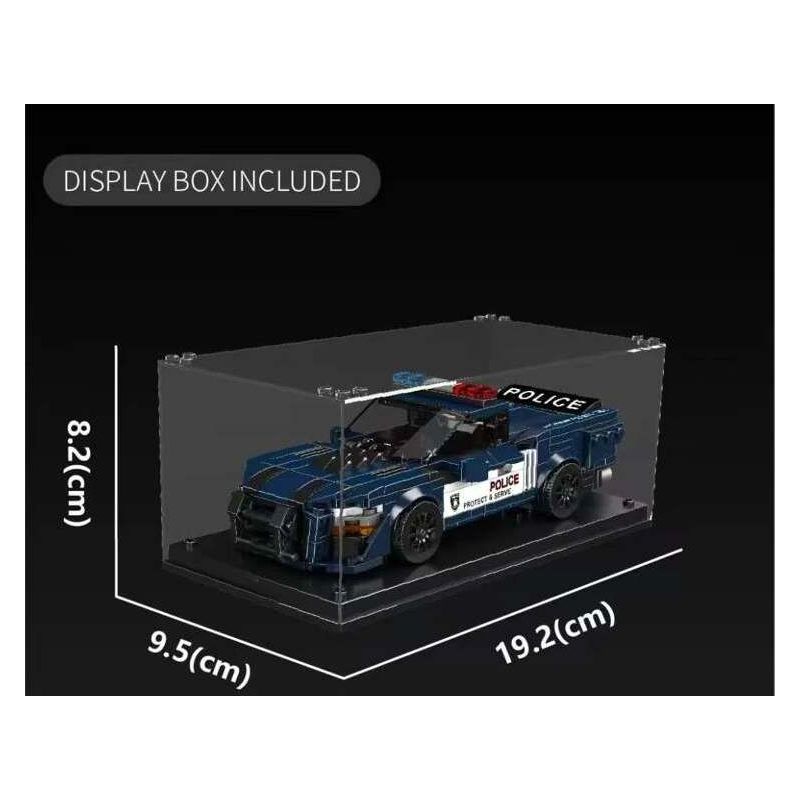 MouldKing 27090 Mould King 27090 FORD MUSTANG SHELBY GT500 XE CẢNH SÁT bộ đồ chơi xếp lắp ráp ghép mô hình Speed Champions Racing Cars SHELBY GT500 POLICE CAR Đua Xe Công Thức 489 khối