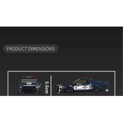 MouldKing 27090 Mould King 27090 FORD MUSTANG SHELBY GT500 XE CẢNH SÁT bộ đồ chơi xếp lắp ráp ghép mô hình Speed Champions Racing Cars SHELBY GT500 POLICE CAR Đua Xe Công Thức 489 khối