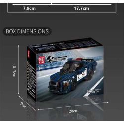MouldKing 27090 Mould King 27090 FORD MUSTANG SHELBY GT500 XE CẢNH SÁT bộ đồ chơi xếp lắp ráp ghép mô hình Speed Champions Racing Cars SHELBY GT500 POLICE CAR Đua Xe Công Thức 489 khối