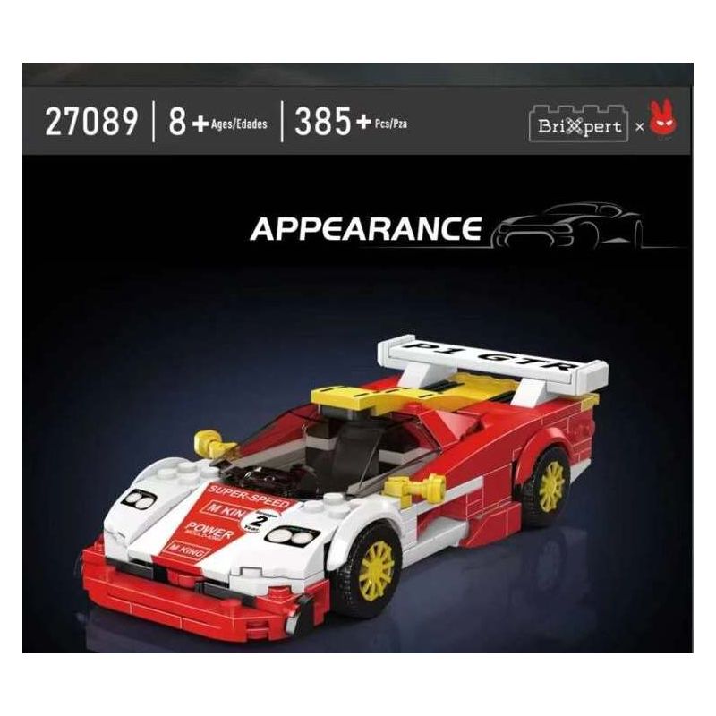 MouldKing 27089 Mould King 27089 MCLAREN F1 GTR DÀI bộ đồ chơi xếp lắp ráp ghép mô hình Speed Champions Racing Cars GTR LONGTAIL Đua Xe Công Thức 385 khối