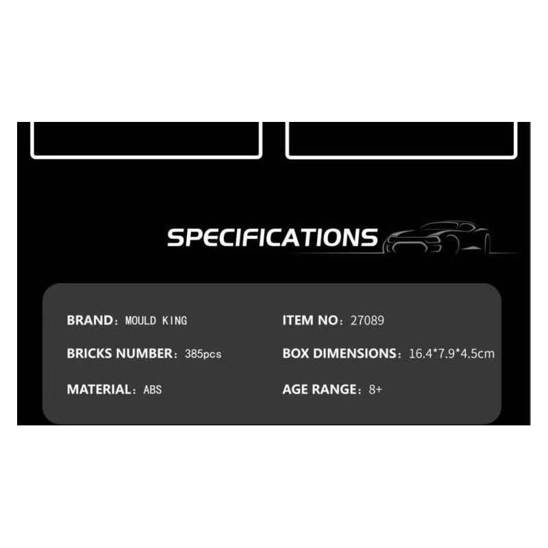 MouldKing 27089 Mould King 27089 MCLAREN F1 GTR DÀI bộ đồ chơi xếp lắp ráp ghép mô hình Speed Champions Racing Cars GTR LONGTAIL Đua Xe Công Thức 385 khối