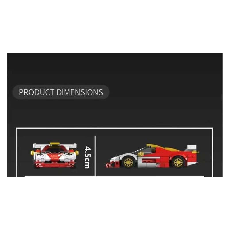 MouldKing 27089 Mould King 27089 MCLAREN F1 GTR DÀI bộ đồ chơi xếp lắp ráp ghép mô hình Speed Champions Racing Cars GTR LONGTAIL Đua Xe Công Thức 385 khối