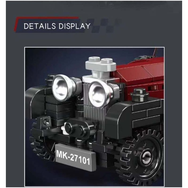 MouldKing 27101 Mould King 27101 BENTLEY 8 LÍT CHIẾC XE CỔ ĐIỂN SANG TRỌNG bộ đồ chơi xếp lắp ráp ghép mô hình Speed Champions Racing Cars BENTLEY 8 LITRE SUPER LUXURY CAR Đua Xe Công Thức 319 khối