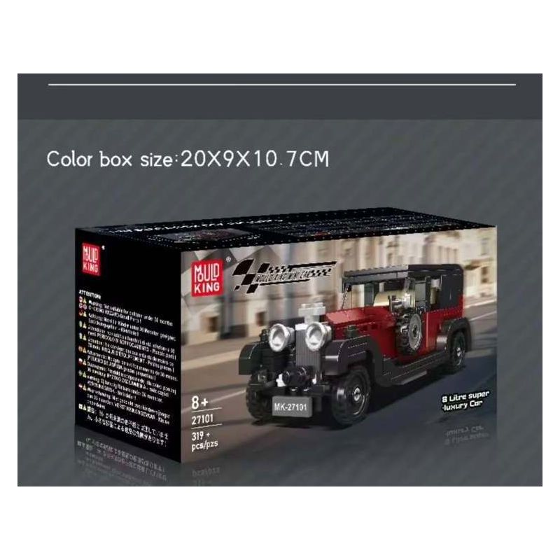 MouldKing 27101 Mould King 27101 BENTLEY 8 LÍT CHIẾC XE CỔ ĐIỂN SANG TRỌNG bộ đồ chơi xếp lắp ráp ghép mô hình Speed Champions Racing Cars BENTLEY 8 LITRE SUPER LUXURY CAR Đua Xe Công Thức 319 khối