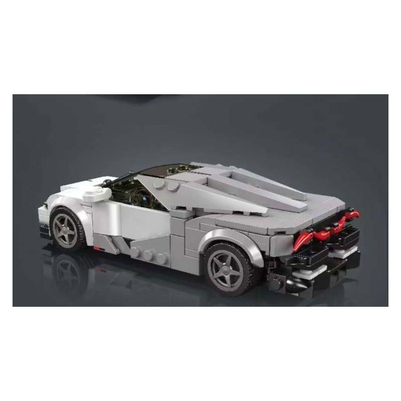 MouldKing 27102 Mould King 27102 BUGATTI TOURBILLON SUPERCAR bộ đồ chơi xếp lắp ráp ghép mô hình Speed Champions Racing Cars BUGATTI TOURBILLON HYBRID SPORTS CAR Đua Xe Công Thức 351 khối