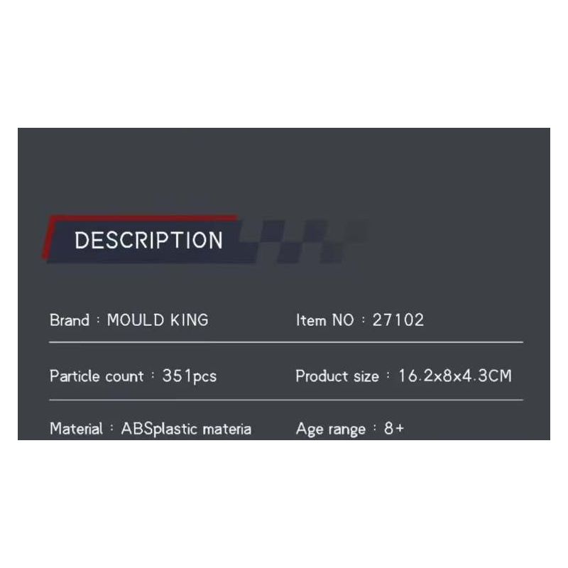 MouldKing 27102 Mould King 27102 BUGATTI TOURBILLON SUPERCAR bộ đồ chơi xếp lắp ráp ghép mô hình Speed Champions Racing Cars BUGATTI TOURBILLON HYBRID SPORTS CAR Đua Xe Công Thức 351 khối