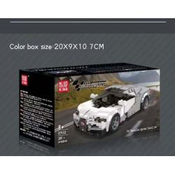 MouldKing 27102 Mould King 27102 BUGATTI TOURBILLON SUPERCAR bộ đồ chơi xếp lắp ráp ghép mô hình Speed Champions Racing Cars BUGATTI TOURBILLON HYBRID SPORTS CAR Đua Xe Công Thức 351 khối