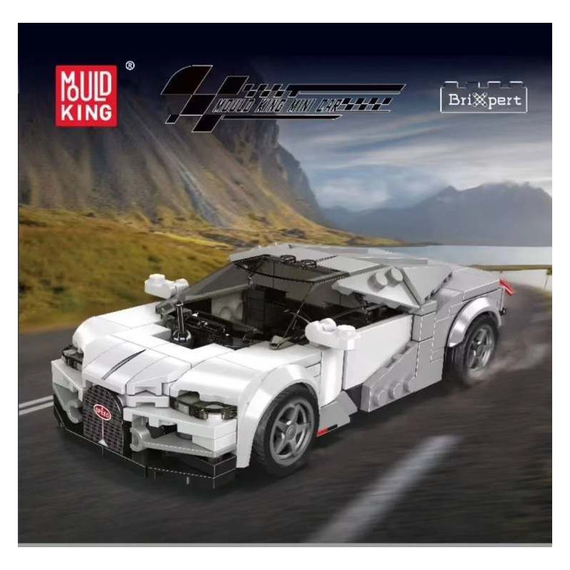 MouldKing 27102 Mould King 27102 BUGATTI TOURBILLON SUPERCAR bộ đồ chơi xếp lắp ráp ghép mô hình Speed Champions Racing Cars BUGATTI TOURBILLON HYBRID SPORTS CAR Đua Xe Công Thức 351 khối