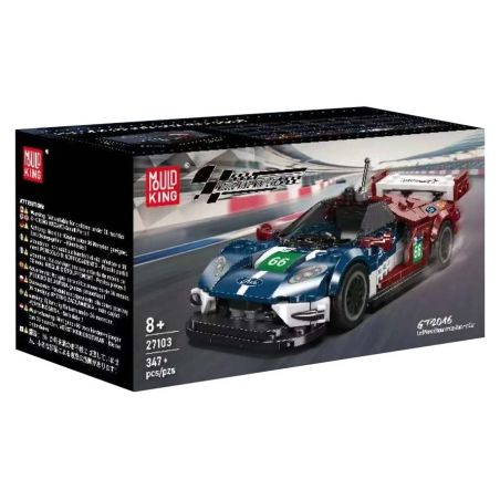 MouldKing 27103 Mould King 27103 LE MANS CHAMPION 2016 FORD GT RACING XE bộ đồ chơi xếp lắp ráp ghép mô hình Speed Champions Racing Cars GT2016 LEMANS ENDURANCE RACING CAR Đua Xe Công Thức 347 khối