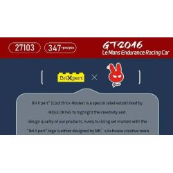 MouldKing 27103 Mould King 27103 LE MANS CHAMPION 2016 FORD GT RACING XE bộ đồ chơi xếp lắp ráp ghép mô hình Speed Champions Racing Cars GT2016 LEMANS ENDURANCE RACING CAR Đua Xe Công Thức 347 khối