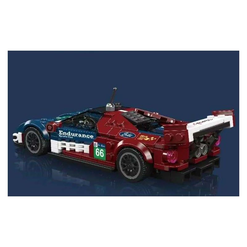 MouldKing 27103 Mould King 27103 LE MANS CHAMPION 2016 FORD GT RACING XE bộ đồ chơi xếp lắp ráp ghép mô hình Speed Champions Racing Cars GT2016 LEMANS ENDURANCE RACING CAR Đua Xe Công Thức 347 khối