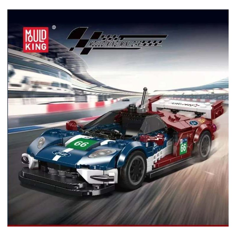 MouldKing 27103 Mould King 27103 LE MANS CHAMPION 2016 FORD GT RACING XE bộ đồ chơi xếp lắp ráp ghép mô hình Speed Champions Racing Cars GT2016 LEMANS ENDURANCE RACING CAR Đua Xe Công Thức 347 khối