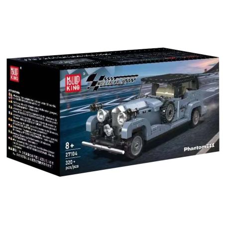 MouldKing 27104 Mould King 27104 CHIẾC XE CỔ ĐIỂN ROLLS-ROYCE PHANTOM III bộ đồ chơi xếp lắp ráp ghép mô hình Speed Champions Racing Cars ROLLS ROYCE PHANTOM III MULLINER Đua Xe Công Thức 347 khối