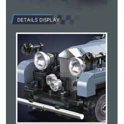 MouldKing 27104 Mould King 27104 CHIẾC XE CỔ ĐIỂN ROLLS-ROYCE PHANTOM III bộ đồ chơi xếp lắp ráp ghép mô hình Speed Champions Racing Cars ROLLS ROYCE PHANTOM III MULLINER Đua Xe Công Thức 347 khối