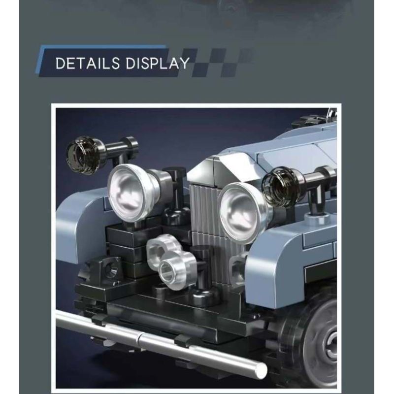 MouldKing 27104 Mould King 27104 CHIẾC XE CỔ ĐIỂN ROLLS-ROYCE PHANTOM III bộ đồ chơi xếp lắp ráp ghép mô hình Speed Champions Racing Cars ROLLS ROYCE PHANTOM III MULLINER Đua Xe Công Thức 347 khối