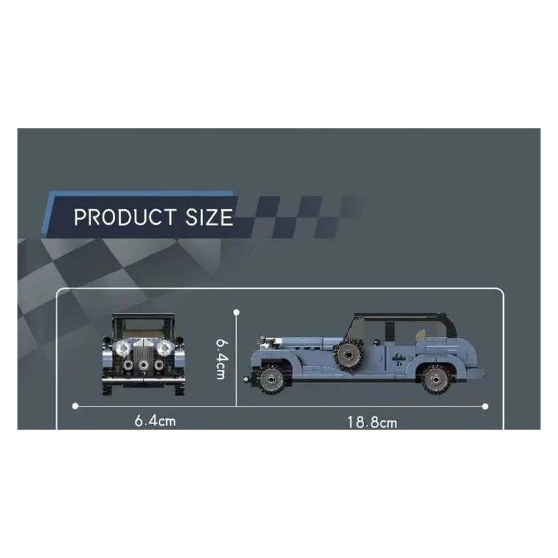 MouldKing 27104 Mould King 27104 CHIẾC XE CỔ ĐIỂN ROLLS-ROYCE PHANTOM III bộ đồ chơi xếp lắp ráp ghép mô hình Speed Champions Racing Cars ROLLS ROYCE PHANTOM III MULLINER Đua Xe Công Thức 347 khối