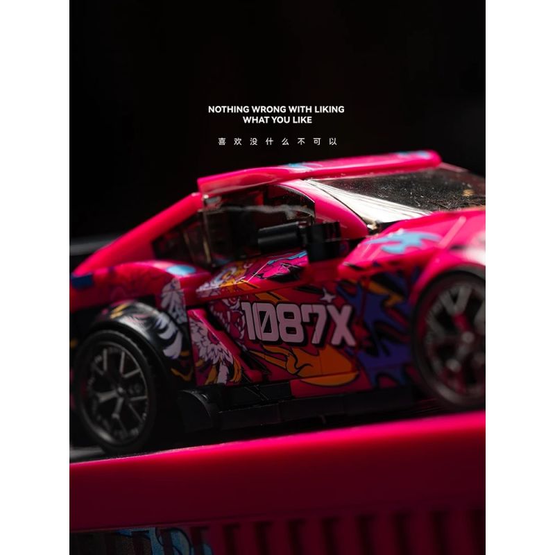 PINBO PB8852 8852 BULL DEMON KING SUPRA MK5 bộ đồ chơi xếp lắp ráp ghép mô hình Speed Champions Racing Cars Đua Xe Công Thức 415 khối