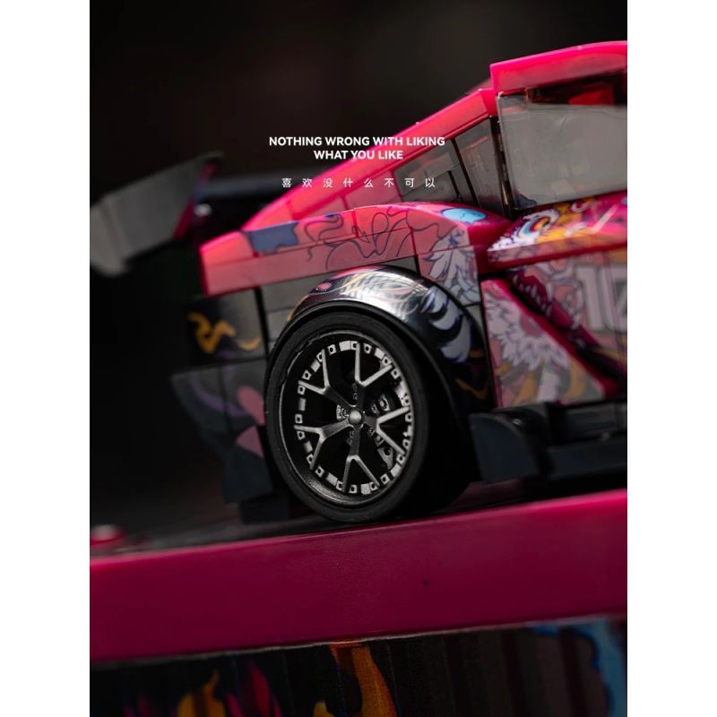 PINBO PB8852 8852 BULL DEMON KING SUPRA MK5 bộ đồ chơi xếp lắp ráp ghép mô hình Speed Champions Racing Cars Đua Xe Công Thức 415 khối