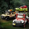 12GO 95001 BỘ XE ĐỊA HÌNH CỔ ĐIỂN THẾ GIỚI JURASSIC bộ đồ chơi xếp lắp ráp ghép mô hình Jurassic World CLASSIC OFF-ROAD VEHICLE Thế Giới Khủng Long 1632 khối