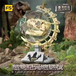 F5 I0003 0003 KHỦNG LONG THỜI ĐẠI bộ đồ chơi xếp lắp ráp ghép mô hình DINOSAUR EAR GLOBE