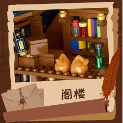 MorkModel 033012 Mork Model 033012 NGÔI NHÀ BÍ MẬT THỜI TRUNG CỔ bộ đồ chơi xếp lắp ráp ghép mô hình Medieval Castle MEDIEVAL MYSTIC CABIN Chiến Tranh Trung Cổ 2225 khối