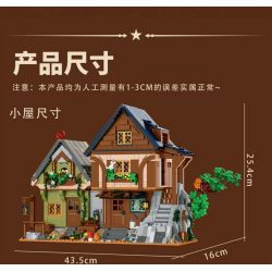 MorkModel 033012 Mork Model 033012 NGÔI NHÀ BÍ MẬT THỜI TRUNG CỔ bộ đồ chơi xếp lắp ráp ghép mô hình Medieval Castle MEDIEVAL MYSTIC CABIN Chiến Tranh Trung Cổ 2225 khối