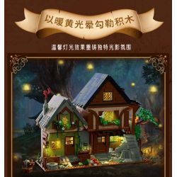 MorkModel 033012 Mork Model 033012 NGÔI NHÀ BÍ MẬT THỜI TRUNG CỔ bộ đồ chơi xếp lắp ráp ghép mô hình Medieval Castle MEDIEVAL MYSTIC CABIN Chiến Tranh Trung Cổ 2225 khối