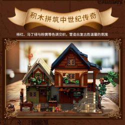 MorkModel 033012 Mork Model 033012 NGÔI NHÀ BÍ MẬT THỜI TRUNG CỔ bộ đồ chơi xếp lắp ráp ghép mô hình Medieval Castle MEDIEVAL MYSTIC CABIN Chiến Tranh Trung Cổ 2225 khối