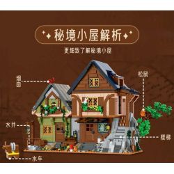 MorkModel 033012 Mork Model 033012 NGÔI NHÀ BÍ MẬT THỜI TRUNG CỔ bộ đồ chơi xếp lắp ráp ghép mô hình Medieval Castle MEDIEVAL MYSTIC CABIN Chiến Tranh Trung Cổ 2225 khối