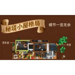 MorkModel 033012 Mork Model 033012 NGÔI NHÀ BÍ MẬT THỜI TRUNG CỔ bộ đồ chơi xếp lắp ráp ghép mô hình Medieval Castle MEDIEVAL MYSTIC CABIN Chiến Tranh Trung Cổ 2225 khối