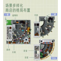 MorkModel 10215 Mork Model 10215 CỬA HÀNG CORNER Ở CHÂU bộ đồ chơi xếp lắp ráp ghép mô hình Creator ROUND CORNER SHOP Sáng Tạo 3231 khối MorkModel 10215 Mork Model 10215 CỬA HÀNG CORNER Ở CHÂU bộ đồ chơi xếp lắp ráp ghép mô hình Creator ROUND CORNER SHOP Sáng Tạo 3231 khối