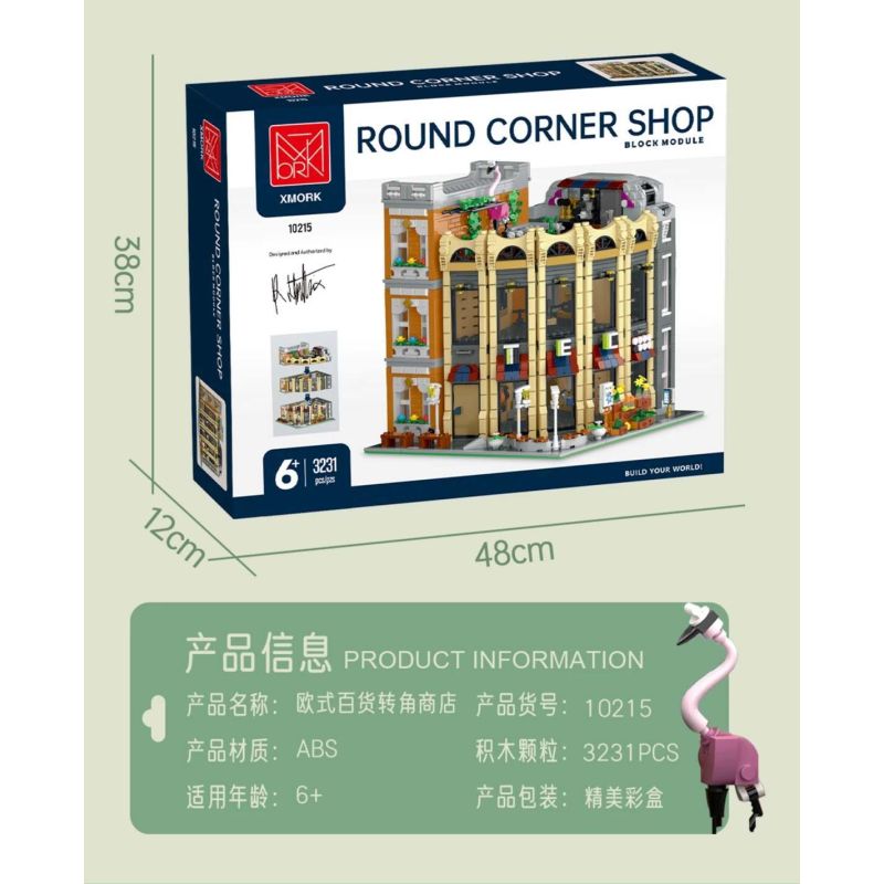 MorkModel 10215 Mork Model 10215 CỬA HÀNG CORNER Ở CHÂU bộ đồ chơi xếp lắp ráp ghép mô hình Creator ROUND CORNER SHOP Sáng Tạo 3231 khối MorkModel 10215 Mork Model 10215 CỬA HÀNG CORNER Ở CHÂU bộ đồ chơi xếp lắp ráp ghép mô hình Creator ROUND CORNER SHOP Sáng Tạo 3231 khối