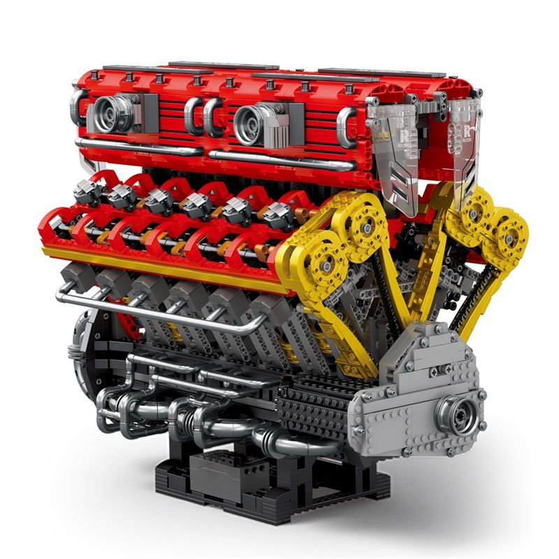 Reobrix 33017 V12 Engine Xếp hình lắp ráp ghép mô hình Động cơ V12