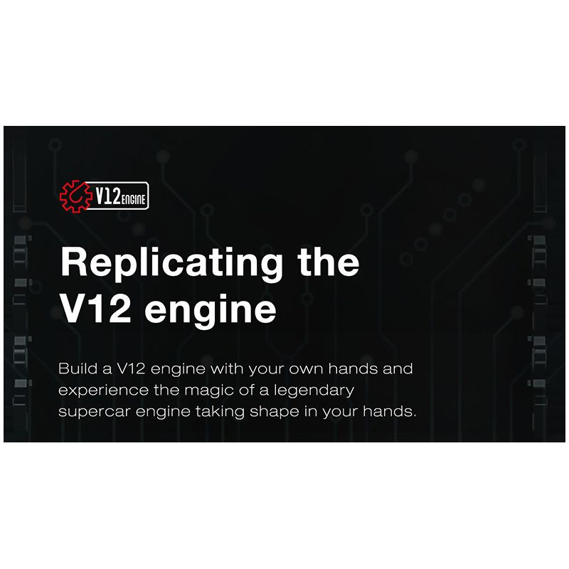 REOBRIX 33017 ĐỘNG CƠ V12 bộ đồ chơi xếp lắp ráp ghép mô hình Technic V12 ENGINE Kỹ Thuật Công Nghệ Cao Mô Hình Phương Tiện 4719 khối