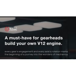 REOBRIX 33017 ĐỘNG CƠ V12 bộ đồ chơi xếp lắp ráp ghép mô hình Technic V12 ENGINE Kỹ Thuật Công Nghệ Cao Mô Hình Phương Tiện 4719 khối