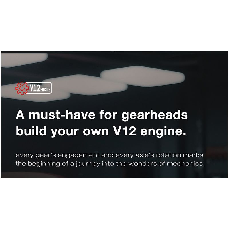 REOBRIX 33017 ĐỘNG CƠ V12 bộ đồ chơi xếp lắp ráp ghép mô hình Technic V12 ENGINE Kỹ Thuật Công Nghệ Cao Mô Hình Phương Tiện 4719 khối