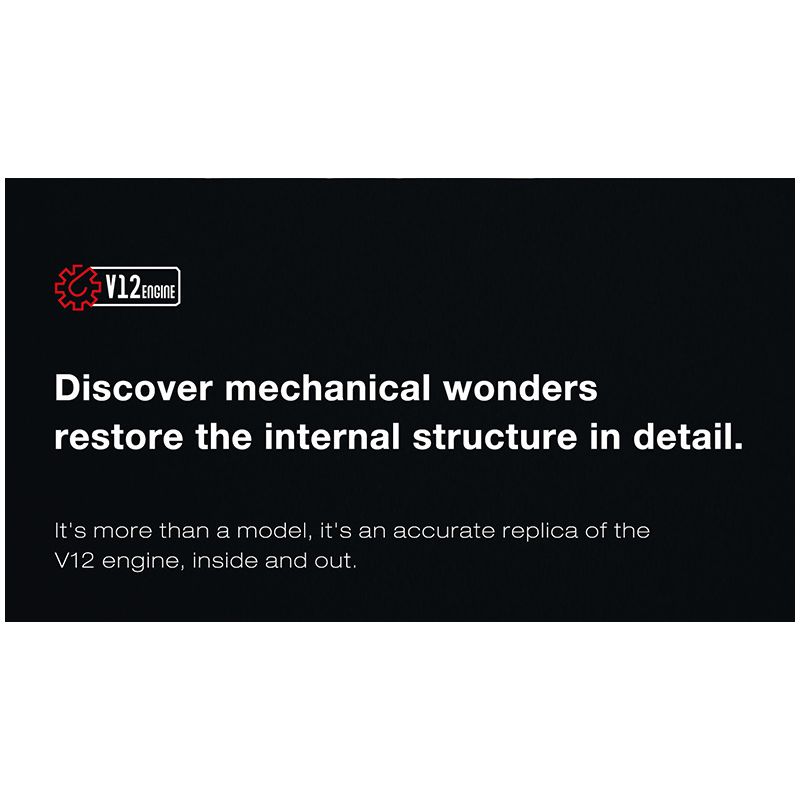 REOBRIX 33017 ĐỘNG CƠ V12 bộ đồ chơi xếp lắp ráp ghép mô hình Technic V12 ENGINE Kỹ Thuật Công Nghệ Cao Mô Hình Phương Tiện 4719 khối