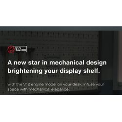 REOBRIX 33017 ĐỘNG CƠ V12 bộ đồ chơi xếp lắp ráp ghép mô hình Technic V12 ENGINE Kỹ Thuật Công Nghệ Cao Mô Hình Phương Tiện 4719 khối