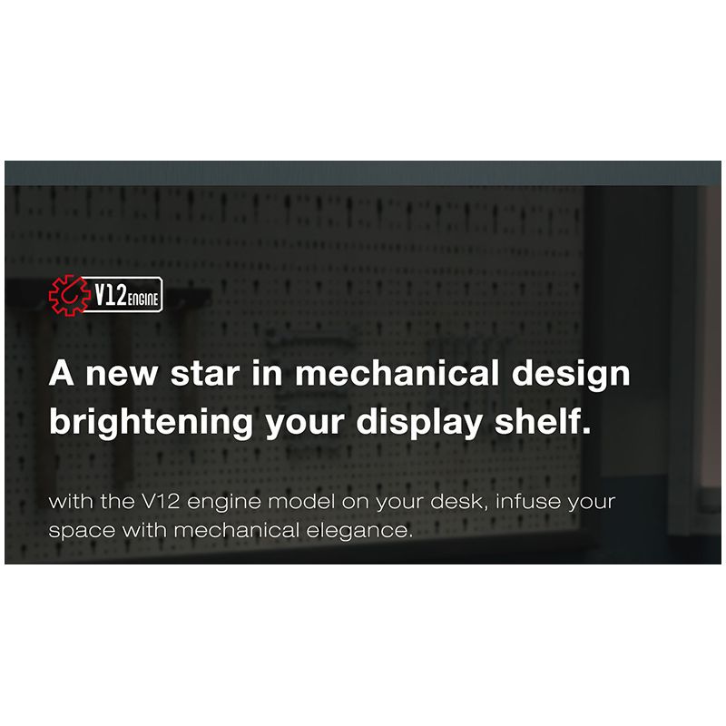 REOBRIX 33017 ĐỘNG CƠ V12 bộ đồ chơi xếp lắp ráp ghép mô hình Technic V12 ENGINE Kỹ Thuật Công Nghệ Cao Mô Hình Phương Tiện 4719 khối