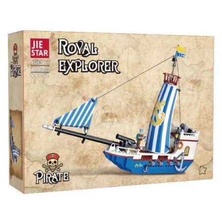 JIESTAR 59152 TÀU THUYỀN HOÀNG GIA CHANGJIAN bộ đồ chơi xếp lắp ráp ghép mô hình Pirates Of The Caribbean ROYAL EXPLORER Cướp Biển Vùng Caribe 414 khối